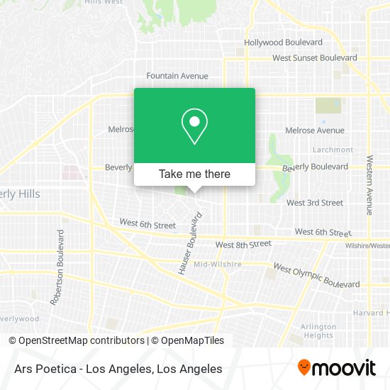 Mapa de Ars Poetica - Los Angeles