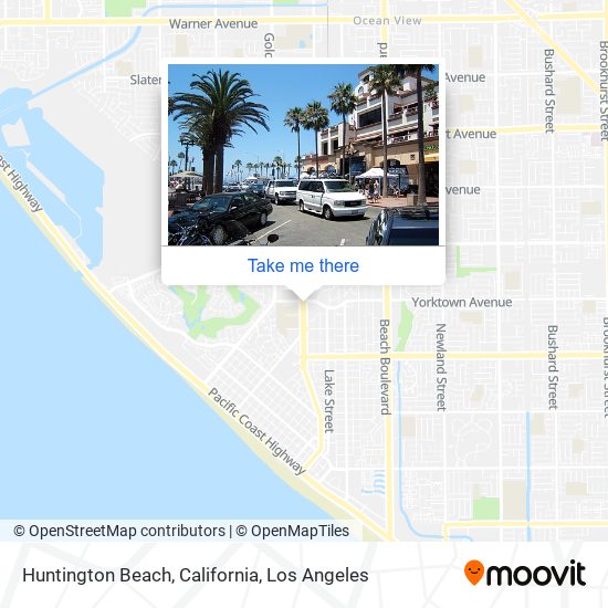 Huntington Beach, California map