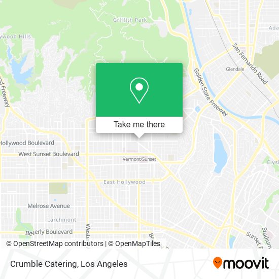 Crumble Catering map