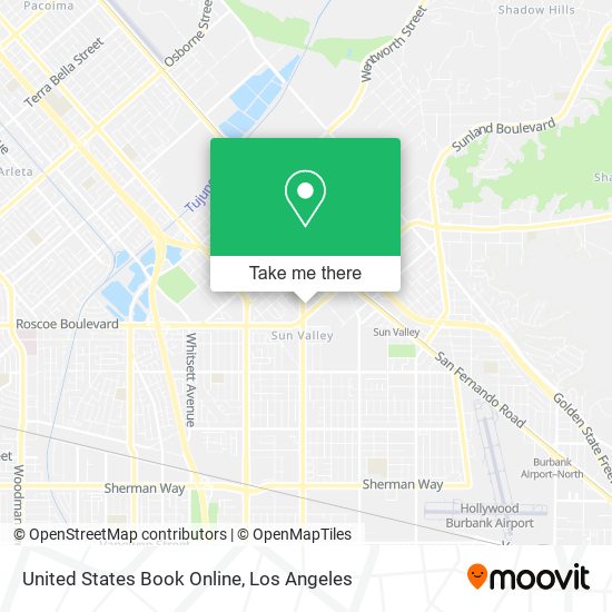 United States Book Online map