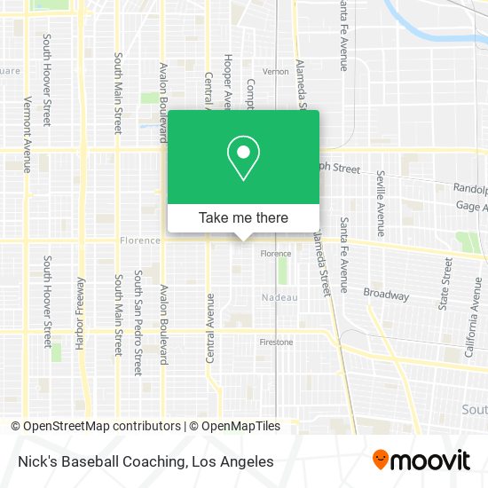 Nick's Baseball Coaching map