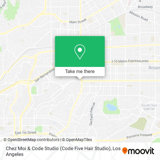 Mapa de Chez Moi & Code Studio (Code Five Hair Studio)