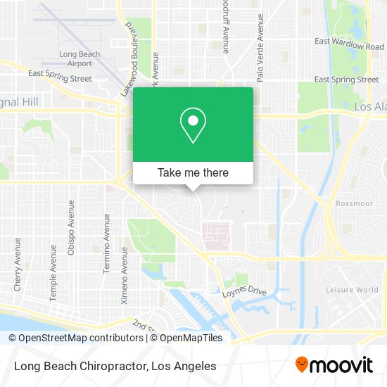 Long Beach Chiropractor map