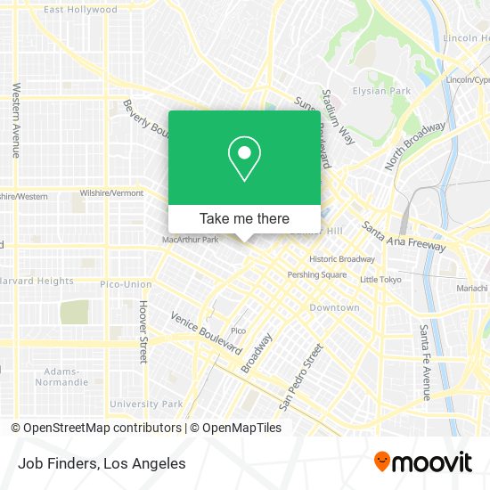 Job Finders map