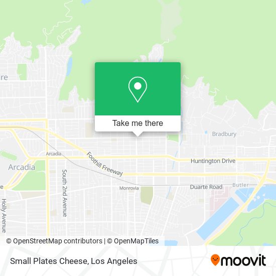 Mapa de Small Plates Cheese