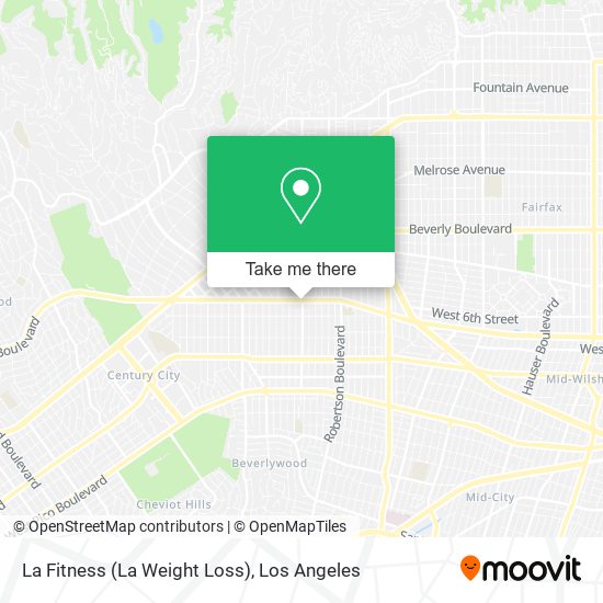 La Fitness (La Weight Loss) map