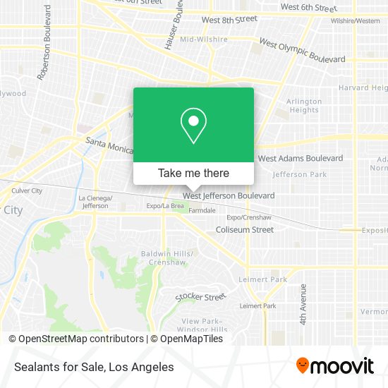 Sealants for Sale map