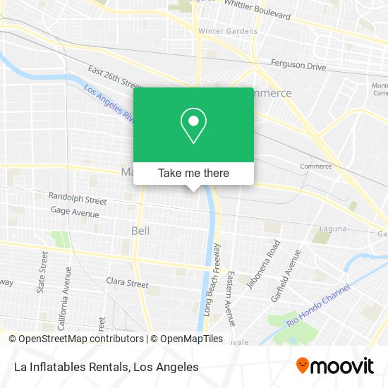 La Inflatables Rentals map