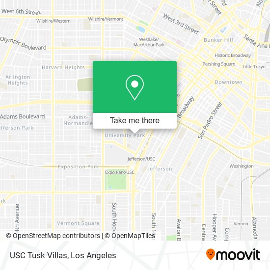 USC Tusk Villas map