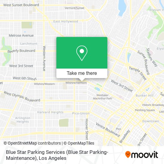 Blue Star Parking Services map