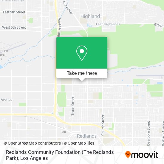 Mapa de Redlands Community Foundation (The Redlands Park)