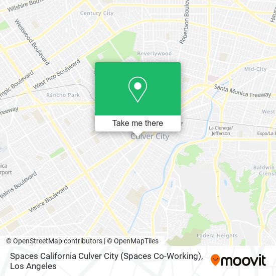 Spaces California Culver City (Spaces Co-Working) map