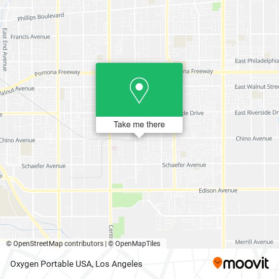 Mapa de Oxygen Portable USA