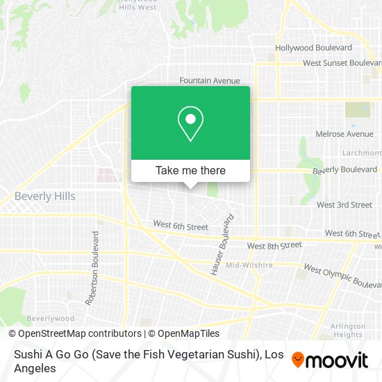 Sushi A Go Go (Save the Fish Vegetarian Sushi) map