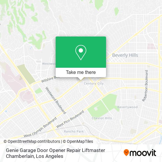 Mapa de Genie Garage Door Opener Repair Liftmaster Chamberlain