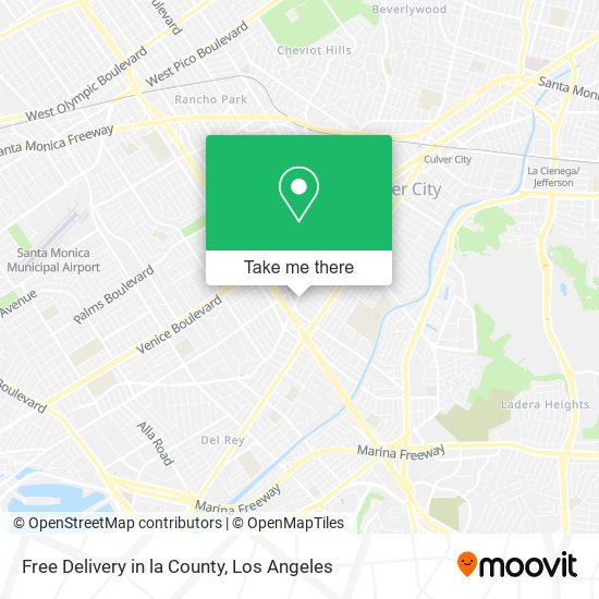 Free Delivery in la County map