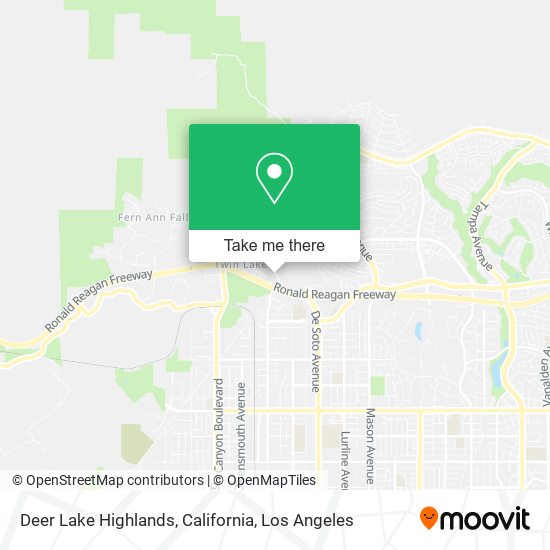 Mapa de Deer Lake Highlands, California
