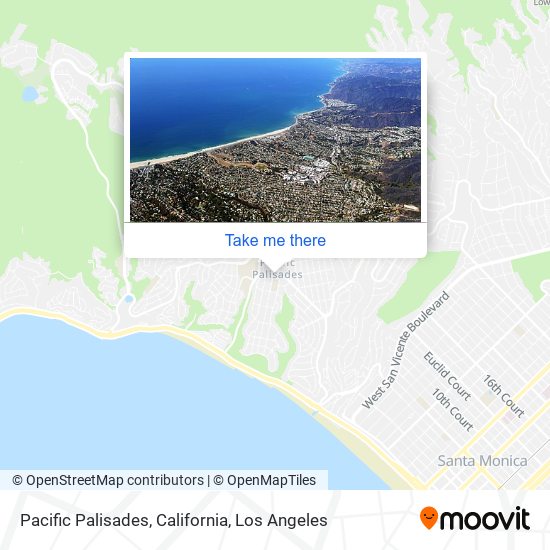 Mapa de Pacific Palisades, California