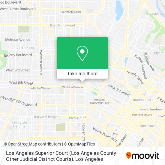 Los Angeles Superior Court (Los Angeles County Other Judicial District Courts) map