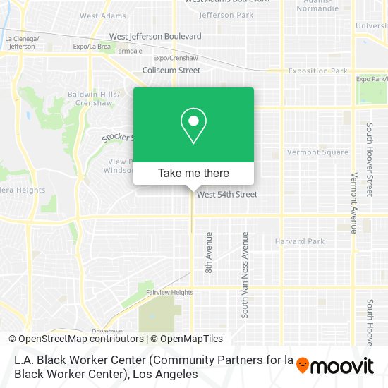 L.A. Black Worker Center (Community Partners for la Black Worker Center) map