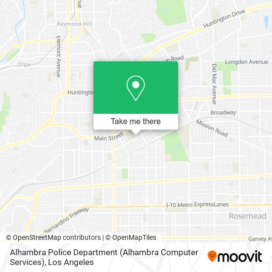 Alhambra Police Department (Alhambra Computer Services) map