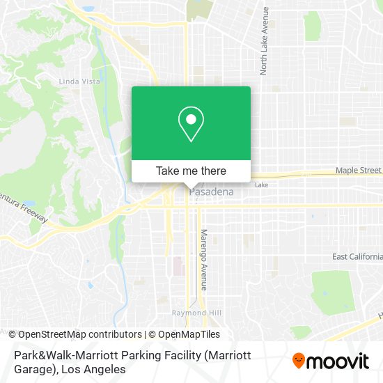 Mapa de Park&Walk-Marriott Parking Facility (Marriott Garage)