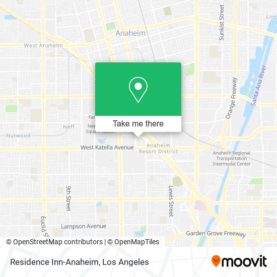 Mapa de Residence Inn-Anaheim