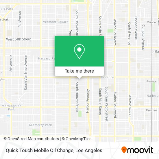 Mapa de Quick Touch Mobile Oil Change
