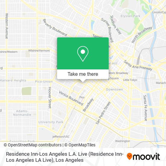 Residence Inn-Los Angeles L.A. Live map