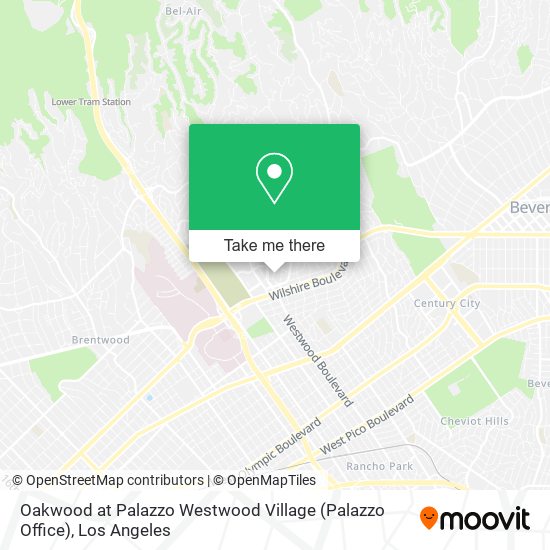 Mapa de Oakwood at Palazzo Westwood Village (Palazzo Office)