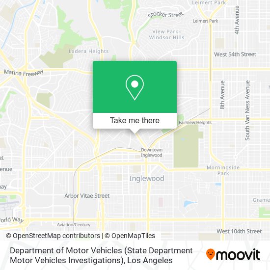 Mapa de Department of Motor Vehicles (State Department Motor Vehicles Investigations)