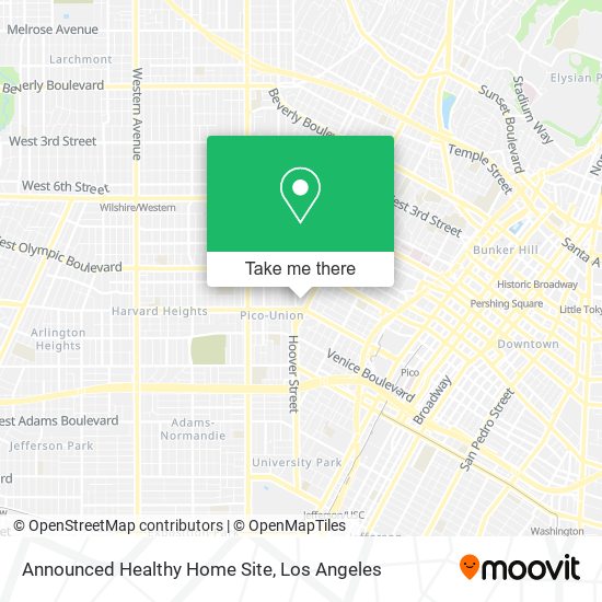Mapa de Announced Healthy Home Site