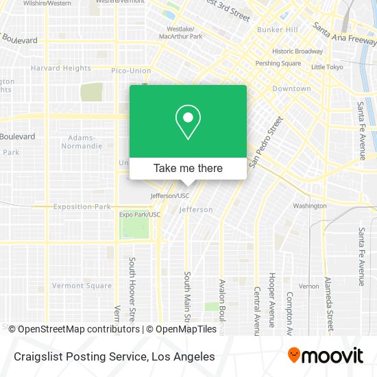 Craigslist Posting Service map