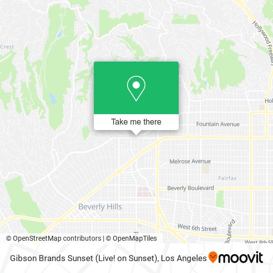 Gibson Brands Sunset (Live! on Sunset) map