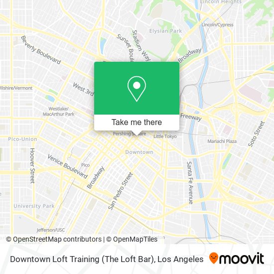 Mapa de Downtown Loft Training (The Loft Bar)