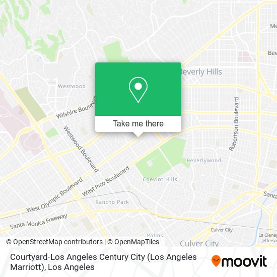 Mapa de Courtyard-Los Angeles Century City (Los Angeles Marriott)