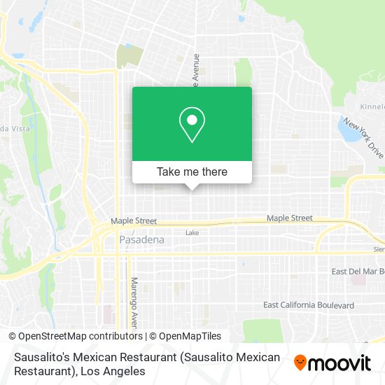 Mapa de Sausalito's Mexican Restaurant