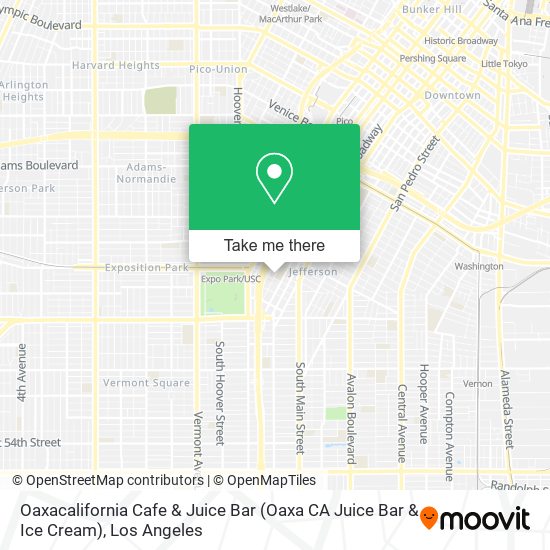 Mapa de Oaxacalifornia Cafe & Juice Bar (Oaxa CA Juice Bar & Ice Cream)