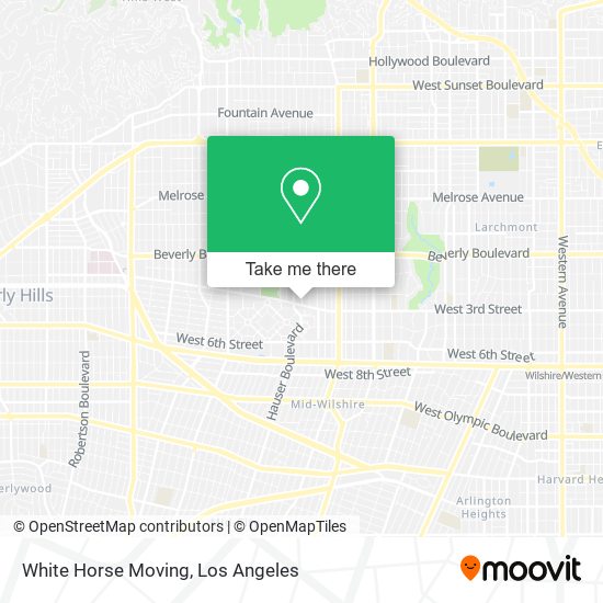 White Horse Moving map