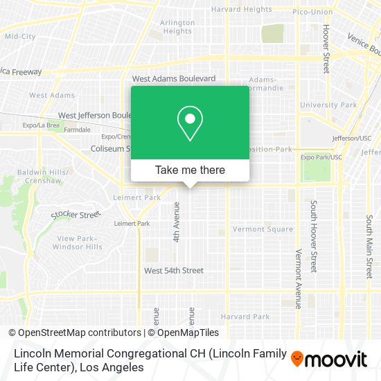 Mapa de Lincoln Memorial Congregational CH (Lincoln Family Life Center)