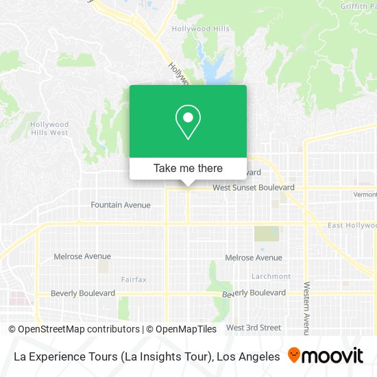 La Experience Tours (La Insights Tour) map