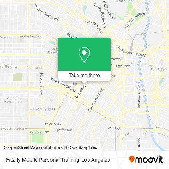 Fit2fly Mobile Personal Training map