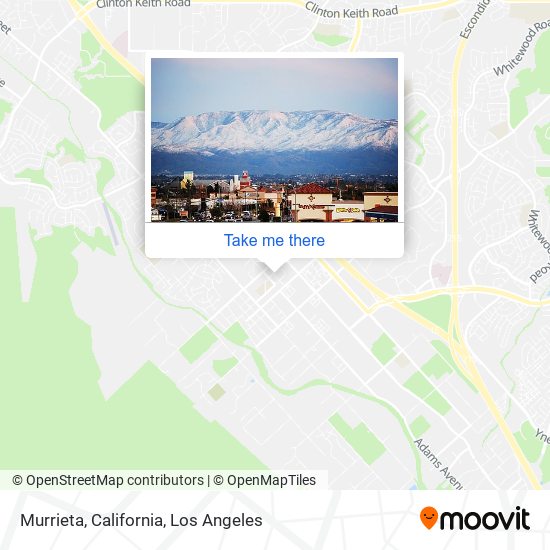 Murrieta, California map