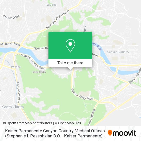 Kaiser Permanente Canyon Country Medical Offices (Stephanie L Pezeshkian D.O. - Kaiser Permanente) map