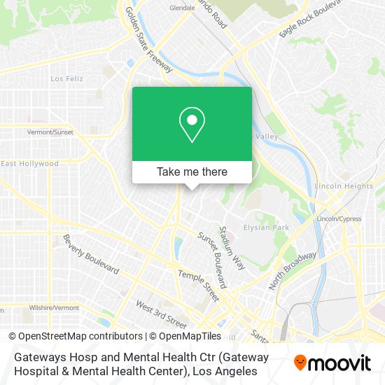 Mapa de Gateways Hosp and Mental Health Ctr (Gateway Hospital & Mental Health Center)