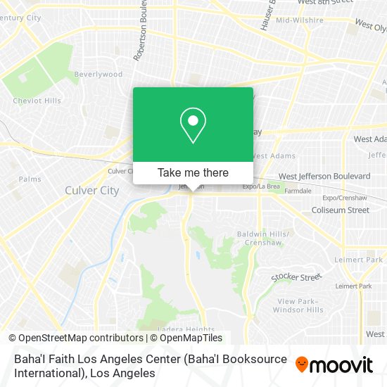 Baha'I Faith Los Angeles Center (Baha'I Booksource International) map