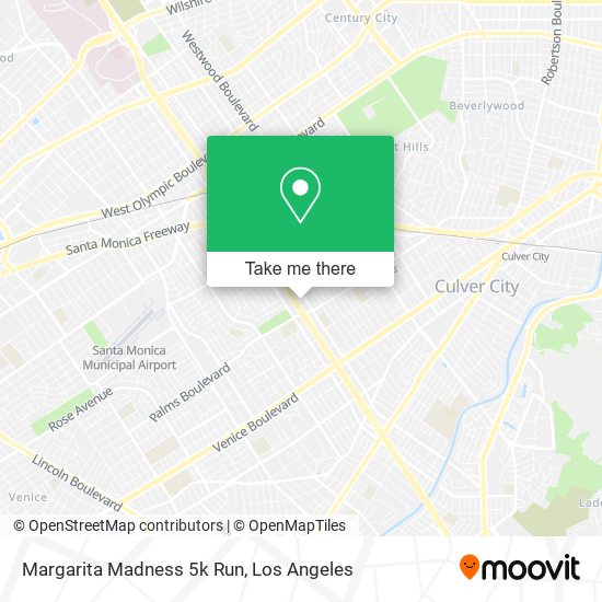 Margarita Madness 5k Run map