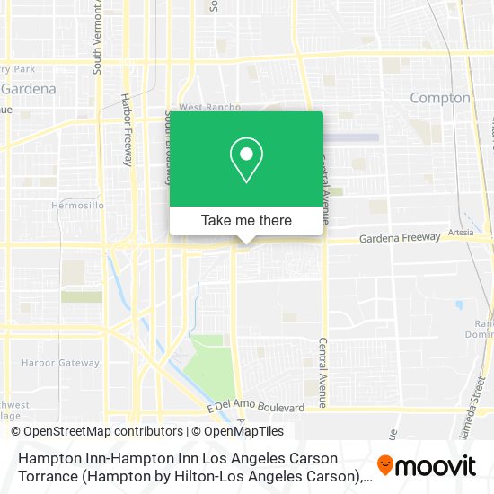 Mapa de Hampton Inn-Hampton Inn Los Angeles Carson Torrance (Hampton by Hilton-Los Angeles Carson)