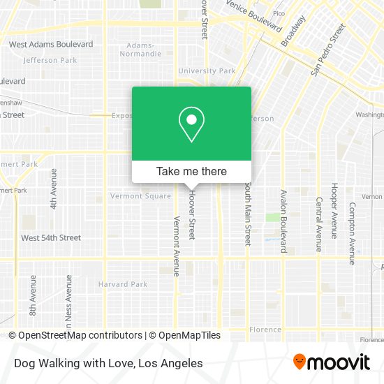 Mapa de Dog Walking with Love