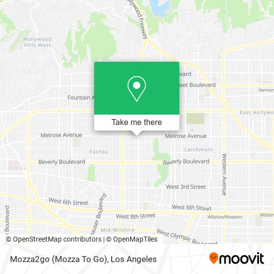 Mapa de Mozza2go (Mozza To Go)